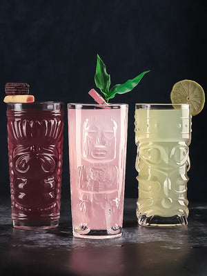 American Libby Glass Tiki Cup Creative Tropical Cocktail Cup Tiki Cup Juice Cup