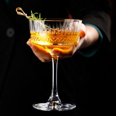 260ML Vintage Cocktail Glasses,Classic Goblet Wine Glass