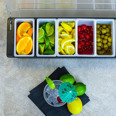 Food-Grade Plastic Decorative Box For Bar Bartending Fruit Box Fresh-Keeping Box Spice Box Kitchen Seasoning Box