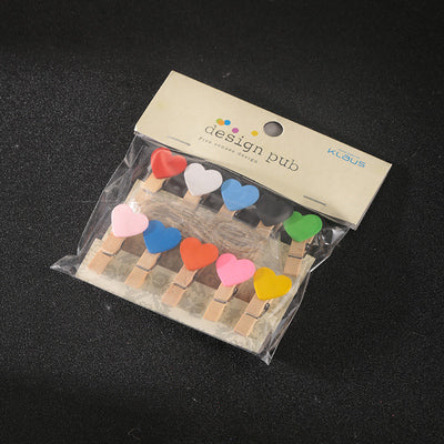 Color Love-Creative Cocktail Garnish, Decorative Clip, Wooden Clip