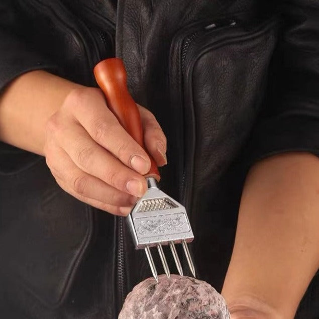 Three-Headed Cone Bartender Ice Hockey Cone Trident Ice Chisel Ice Crusher