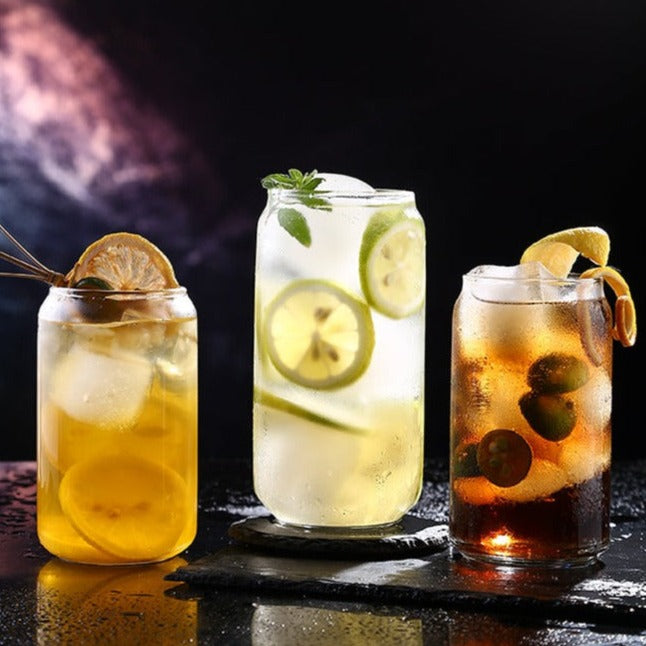 500ML Can Shaped Glass, Cola Cocktail Whiskey Wine Glasses, Shaped Drinking Glasses