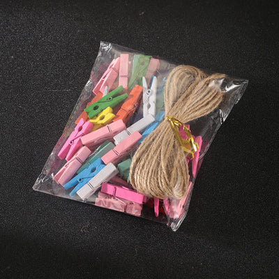 Color Clip-Creative Personality Seven-color Cocktail Garnish, Decorative Clip, Photo Clip, Wooden Clip