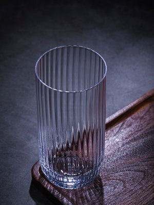 Striped Highball Glasses,Crystal Glass Wine Glasses,Mojito Glass Cups,Collins Bar Glassware, and Mixed Drink Cocktail
