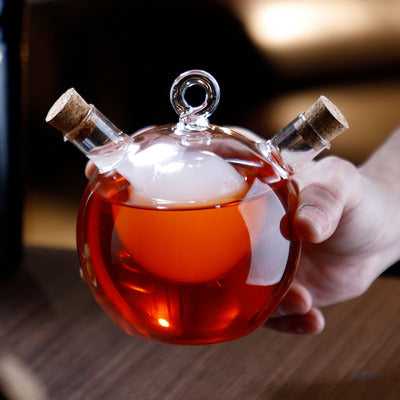 Creative Personality Crystal Wine Glass,Unique Double Cocktail Glass