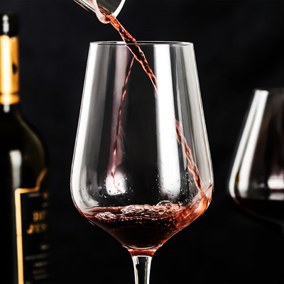 Lead-Free Crystal Bordeaux Burgundy Red and White Wine Glass Red Wine Glass Household European-Style Goblet Cocktail Glass