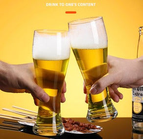 550ML-Large-Capacity Beer Glass Curve Waist Beer Glass Wine Glass Creative Fruit Wine Glass