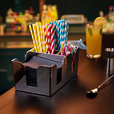 Plastic Straw Tissue Storage Box Stirring Stick Box Wine Stick Box Restaurant Hotel Multi-Functional Decorative Box