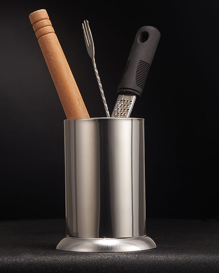 Stainless Steel Container Thickened Chopsticks Barrel Suction Bucket Multi-Functional Drain Rack Rack Cage Kitchen Bar Appliances