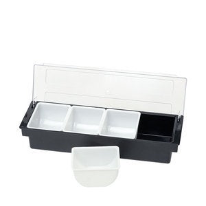 Fruit Storage Box Preservation Box Seasoning Box Bar Bar Compartment with Lid Cocktail Seasoning Box Fruit Box