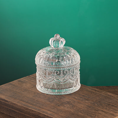 French Crown Style-European-Style Royal Engraved Spice Box Candy Jar Dried Fruit Dish Decoration Box Spice Box Bar Utensils