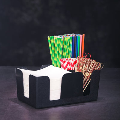 Plastic Straw Tissue Storage Box Stirring Stick Box Wine Stick Box Restaurant Hotel Multi-Functional Decorative Box