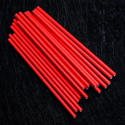 Colored Paper Straws Environmentally Friendly Creative Paper Straws Colorful Art Straws Bamboo Stirring Stick