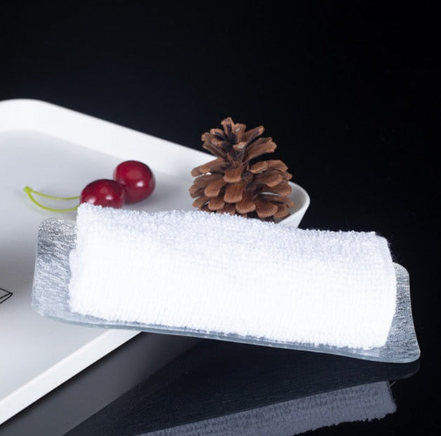 Bartender Bar Serving Acrylic Rag Serving Plate Japanese Silver Reusable