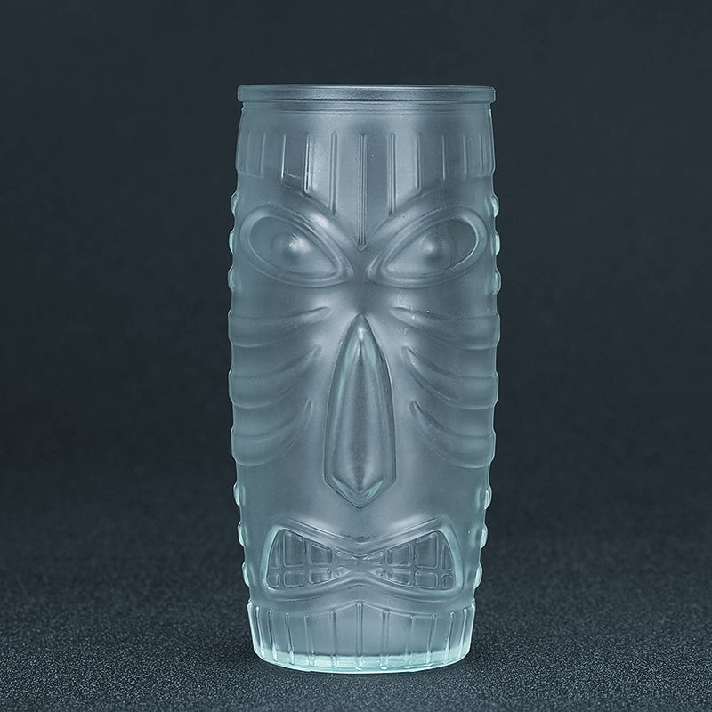 Glass Tiki Cocktail Glass Ghost Face Tiki Glass Bar Face Wine Glass Zombie Cold Drink Cup