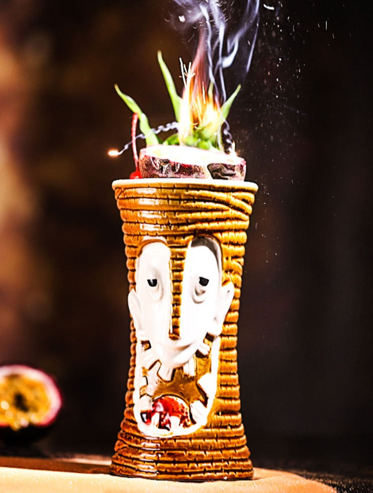 TIKI Mug Cocktail Cup Hawaiian Ceramic Cup Wine Cup Ceramic Cup Mug Bar Special