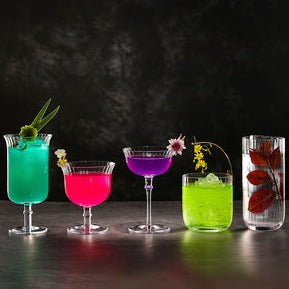 Striped Whiskey Glass,Old Fashioned Bar Glasses for Cocktail Lovers