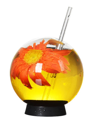 Creative Wine Glasses with Straws,Stylish Spherical Globe Cocktail Glass with Lid