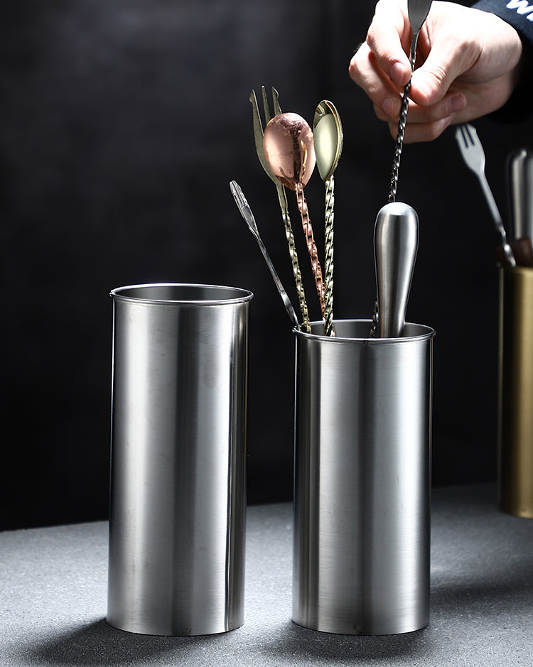 Stainless Steel Professional Solid Color with Water Filter Function Storage Tube Bar Spoon Tube Straw Tube