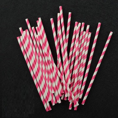 Striped Straw Cocktail Juice Long Tube Color Straight Art Straw for Coffee Milk Tea Shop Tiki Beach