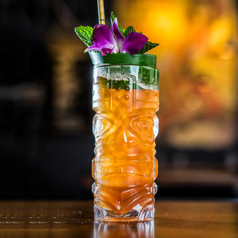 Lead-Free Glass TIKI Cup Face Wine Glass Zombie Cocktail Cup Juice Cup Milk Cup Water Cup