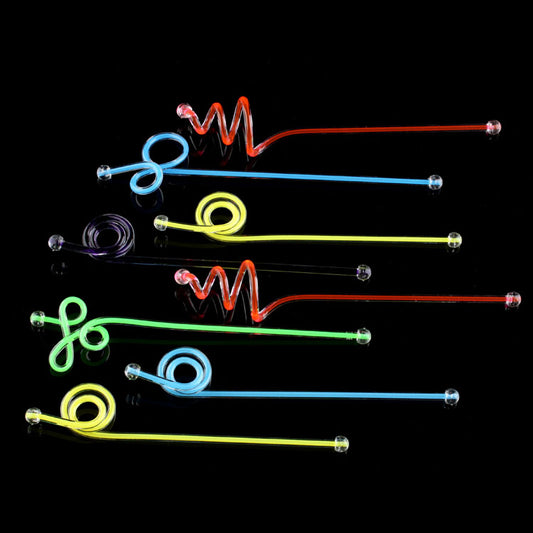 Acrylic Mixing Stick Plastic Mixing Stick Color Heart Drink Stick Juice Swizzle Stick