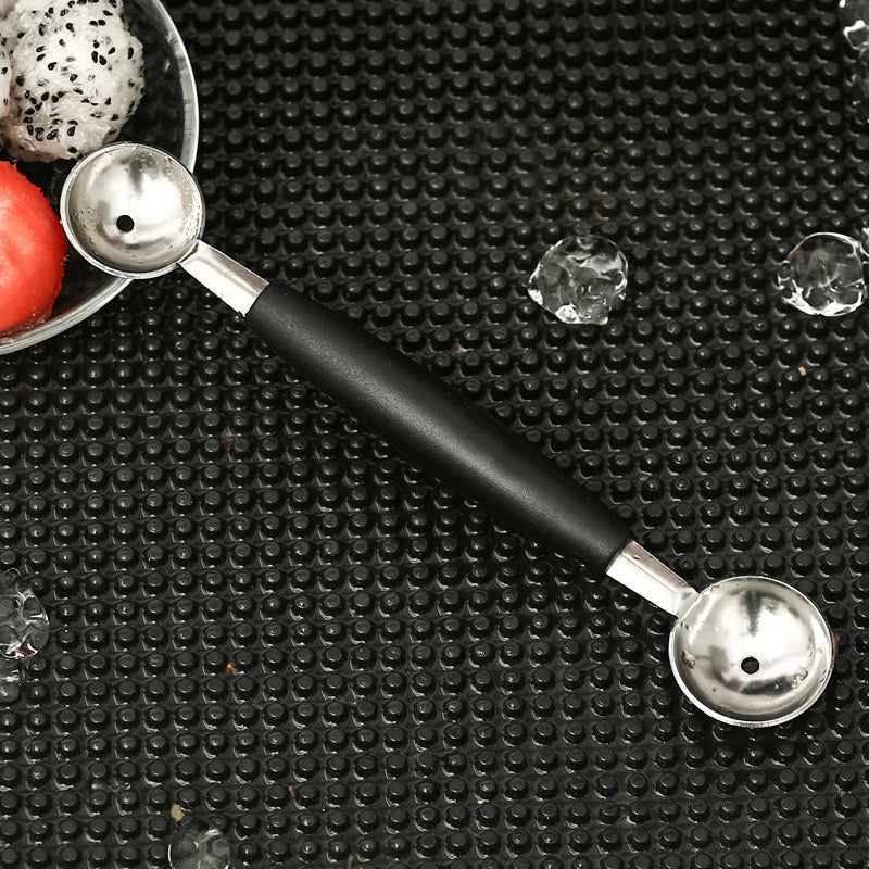 Stainless Steel Fruit Digger Watermelon Digging Cone Spoon Double Head Bar Pulp Ball Digging Spoon Fruit Platter Tool