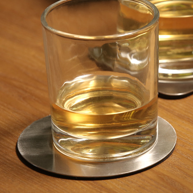 Stainless Steel Metal Coaster Creative Custom Bar Hotel Beer Cocktail Glass Water Cup Coaster
