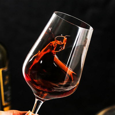 Lead-Free Crystal Bordeaux Burgundy Red and White Wine Glass Red Wine Glass Household European-Style Goblet Cocktail Glass