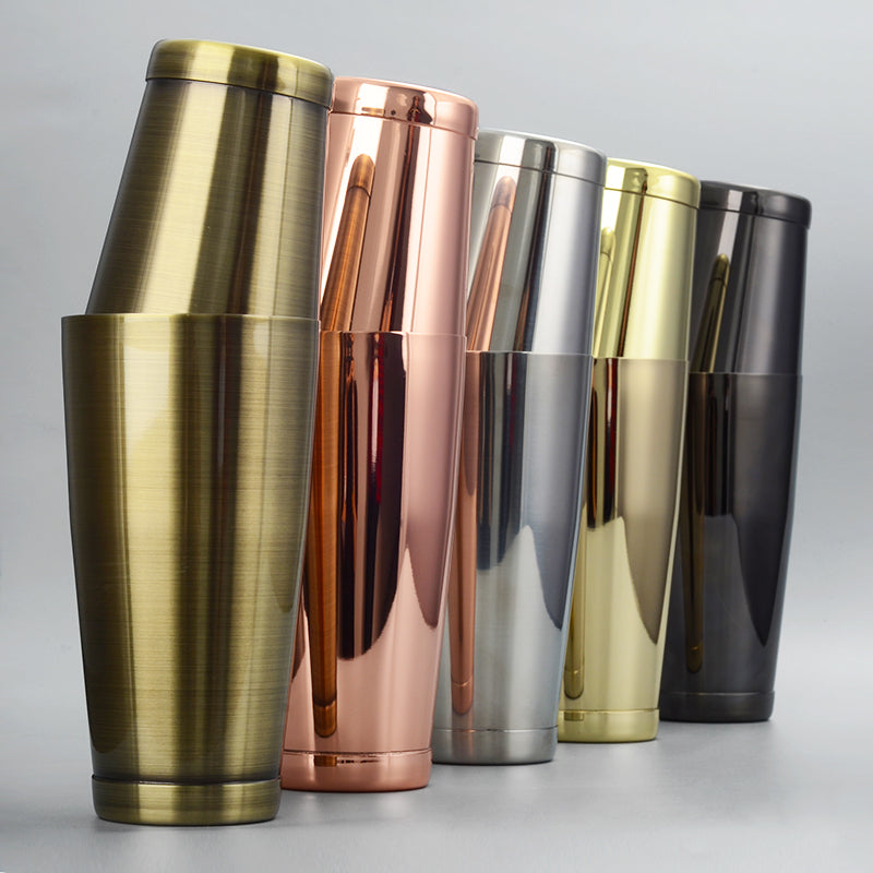 Martini Drink Shaker Stainless Steel Pro Copper Boston Shaker for Bar