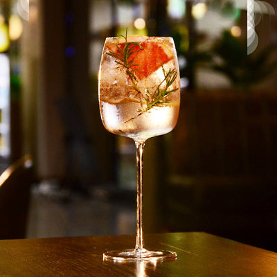 Transparent Goblet Wine Glass Bubble Cocktail Glass