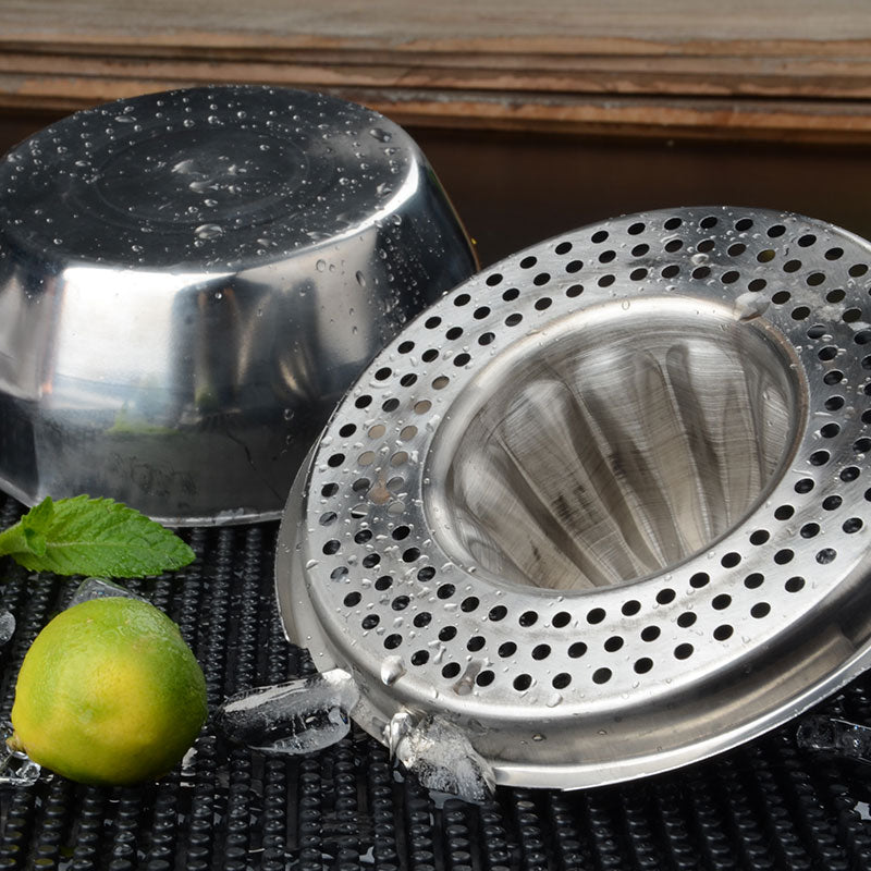 Stainless Steel Citrus Lemon Juicer Manual Juicer Fruit Squeezer with Bowl Juicer Strainer