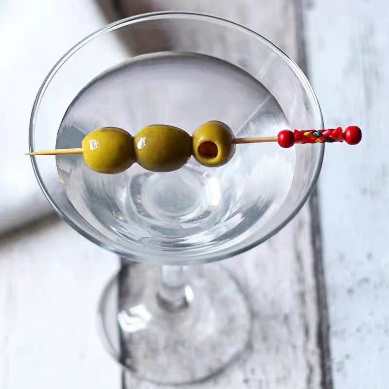 Disposable Fruit Stick Bamboo Stick Flower Stick Creative Art Toothpick Cocktail