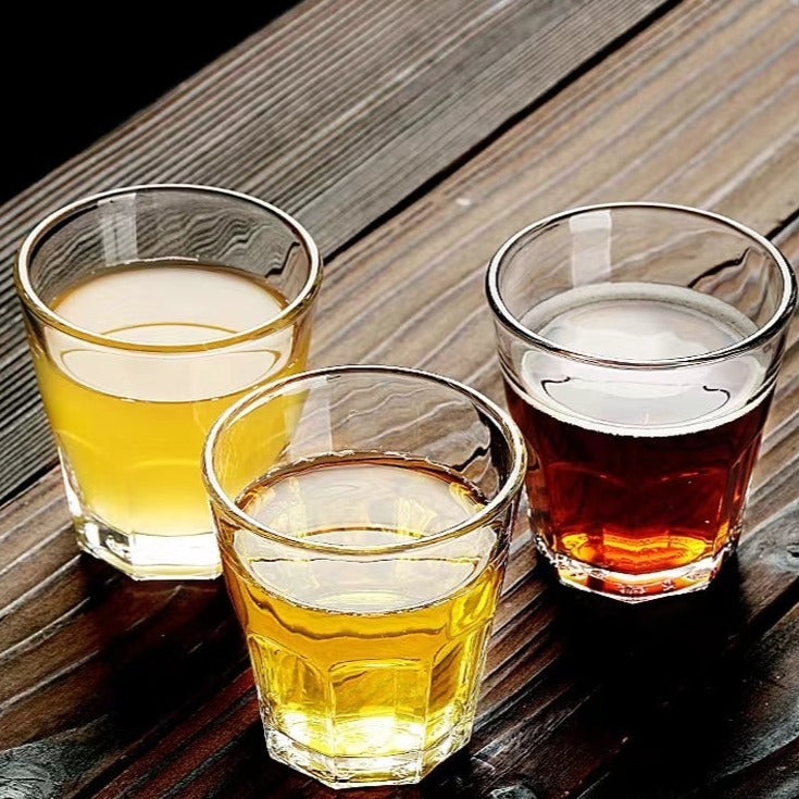 Tempered Glass Beer Mug Cup Heat-Resistant Tea Cup Spirit Cup Whiskey Cup Thickened Bar Ktv