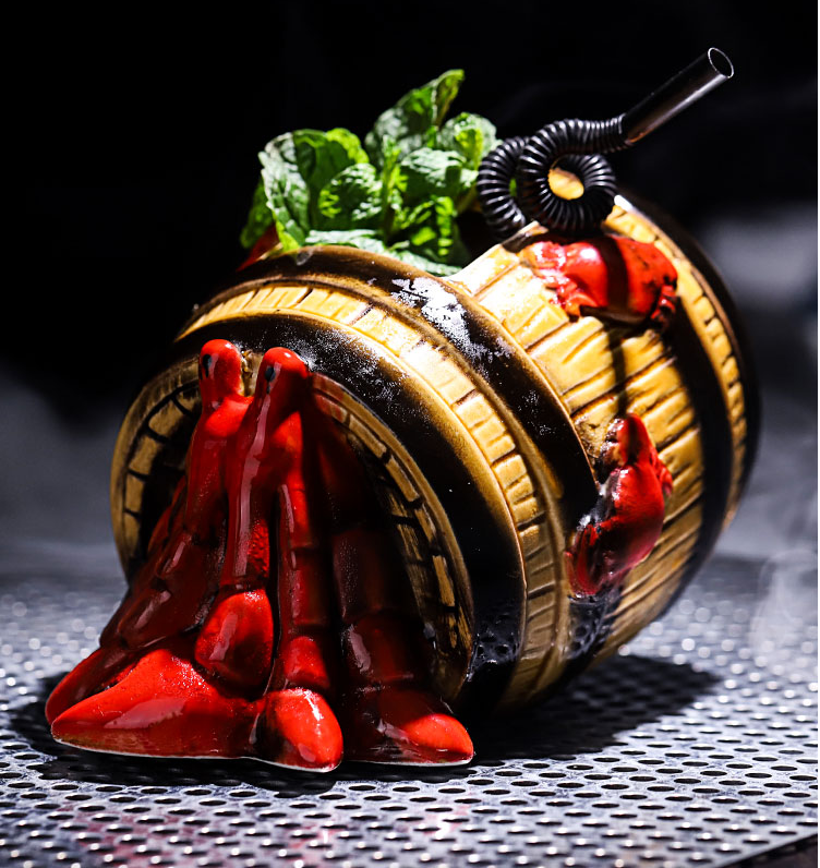 Cute Hermit Crab Cup Creative Hawaii TIKI Ceramic Cup Personality Bar Animal Cocktail Cup TIKI Cup