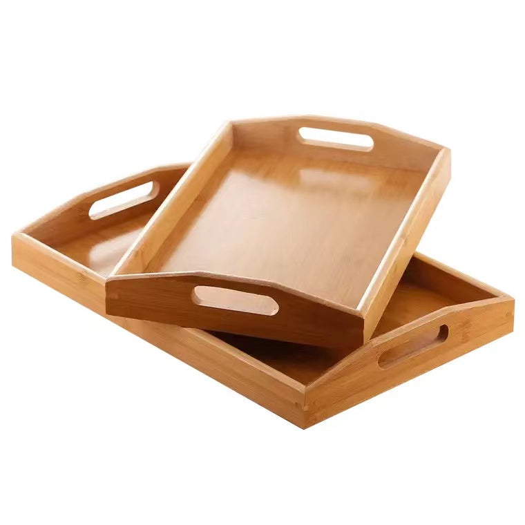 Simple Home Bar Bamboo Tray Restaurant Tray Tea Tray Bamboo Wood Plate