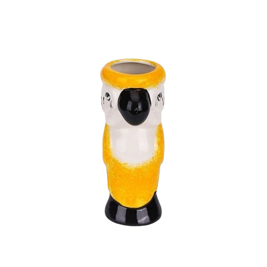 Cute Parrot Cup - Animal Cartoon Shape Ceramic Cocktail TIKI Cup Personality Vase