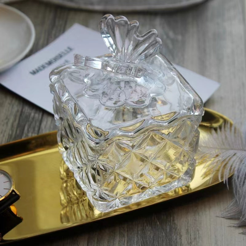 Butterfly Style-European Royal Replica Spice Box Candy Jar Dried Fruit Plate Decoration Box Spice Box Bar Utensils