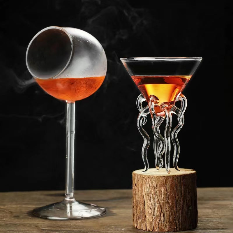 Peas Shaped Cocktail glasses,Creative 100ML Goblet Wine Glass