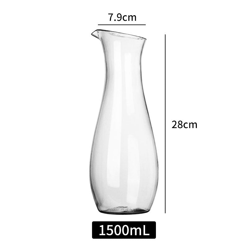 Large Capacity Thermostable Clear Plastic Pitcher for Water, Iced Tea, Milk
