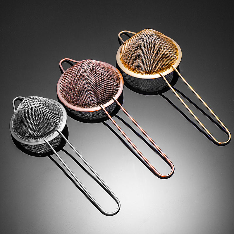 Stainless Steel Fine Mesh Strainer - Cocktail Strainer with Handle - 7"/20cm Fine Mesh Strainer for Bar & Kitchen