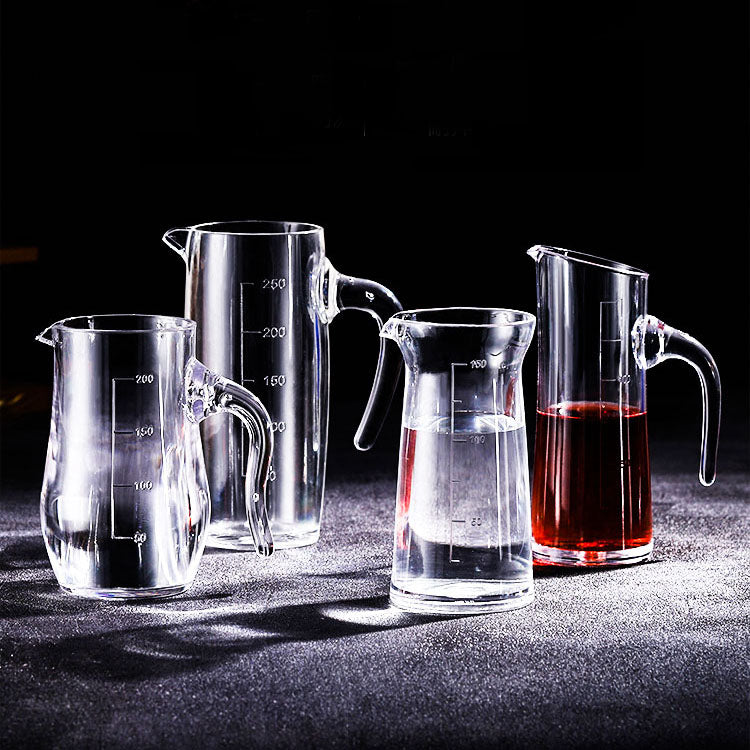 Thickening Glass Pitcher,Wine Jug Cold Water Jug with Precise Scale Line