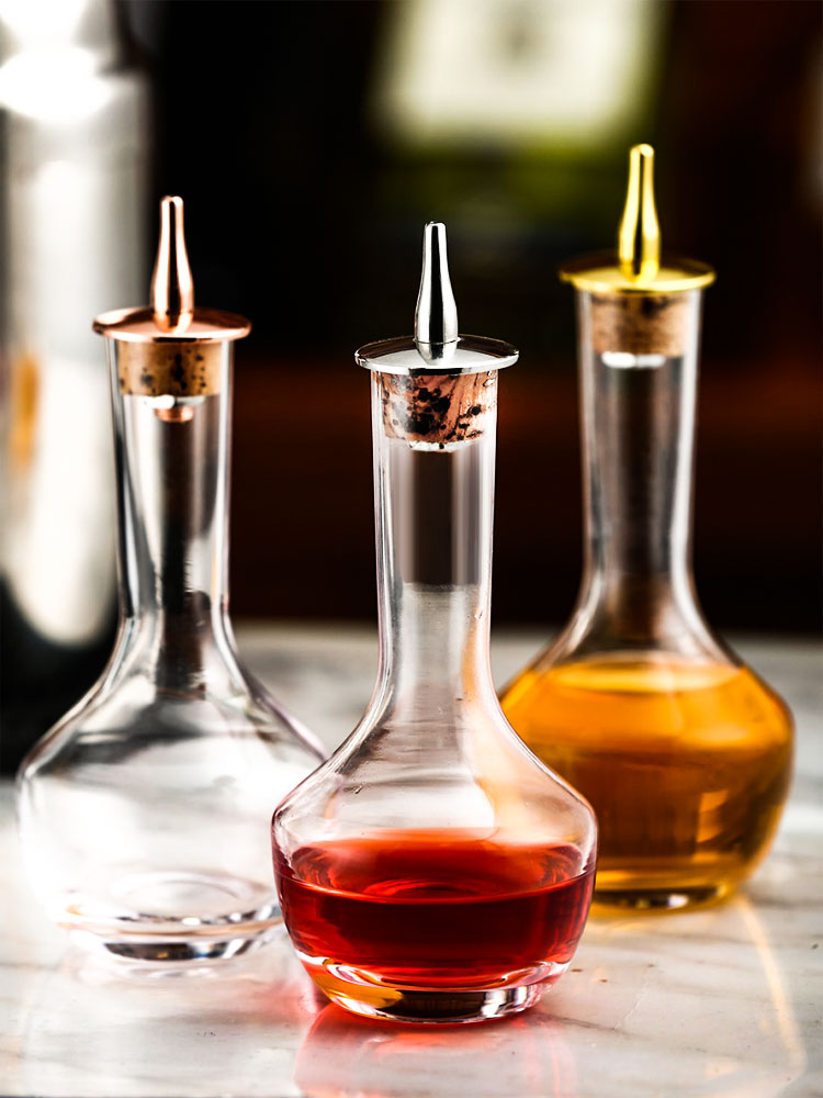 Cork Bitters Bottle Oak Stopper Dropper Bitters Glass Bottle 95ml