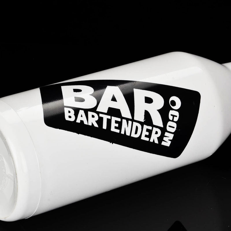White Color Fancy Mixing Practice Bottle, Bartender Plastic Mixing Bar Bottle