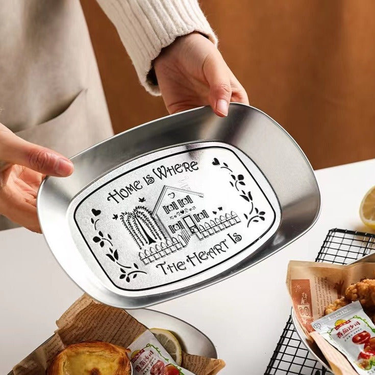 Steel Non-Slip Non-Slip Trays, Bar and Restaurant Serving Trays