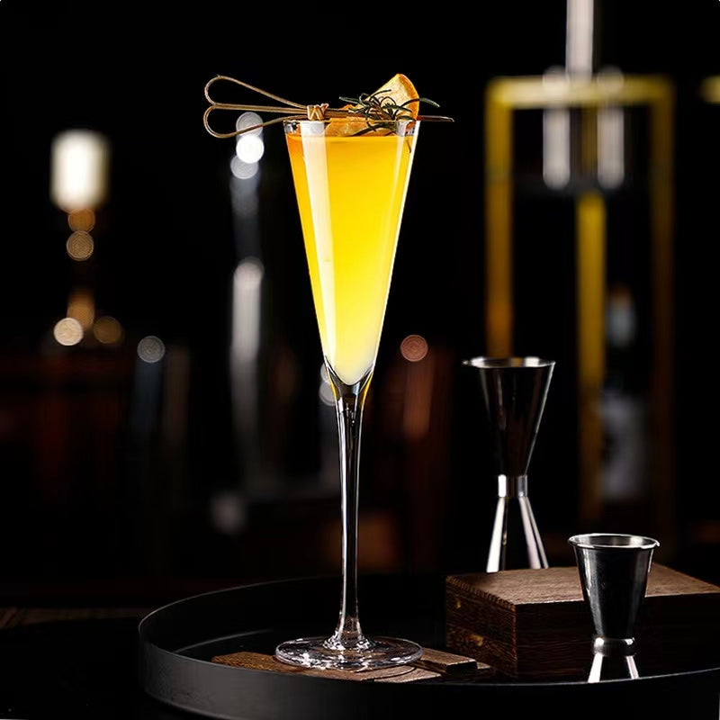 200ML Goblet Champagne Glass,Creative Cocktail Glasses,Premium Goblet Glassware