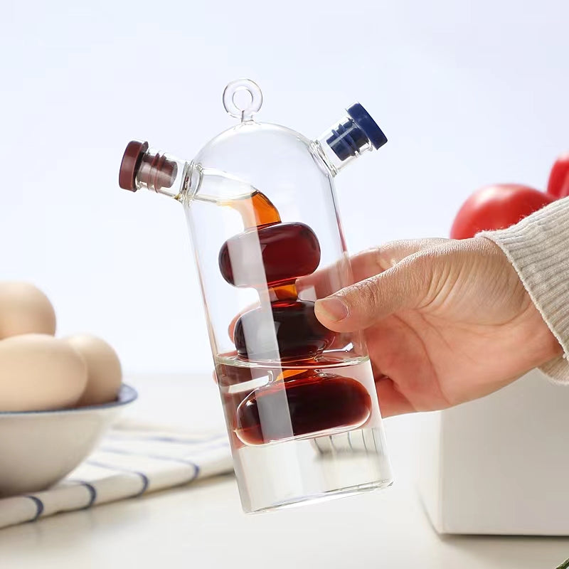 Unique Double Cocktail Glass with Lid,Creative Cocktail Glass