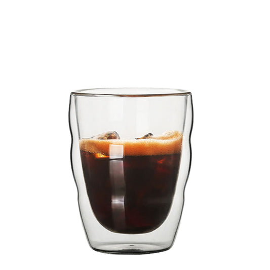 250ML Insulated Double Walled Glass Coffee Mugs for Latte Cappuccino Americano Tea milk Beverage