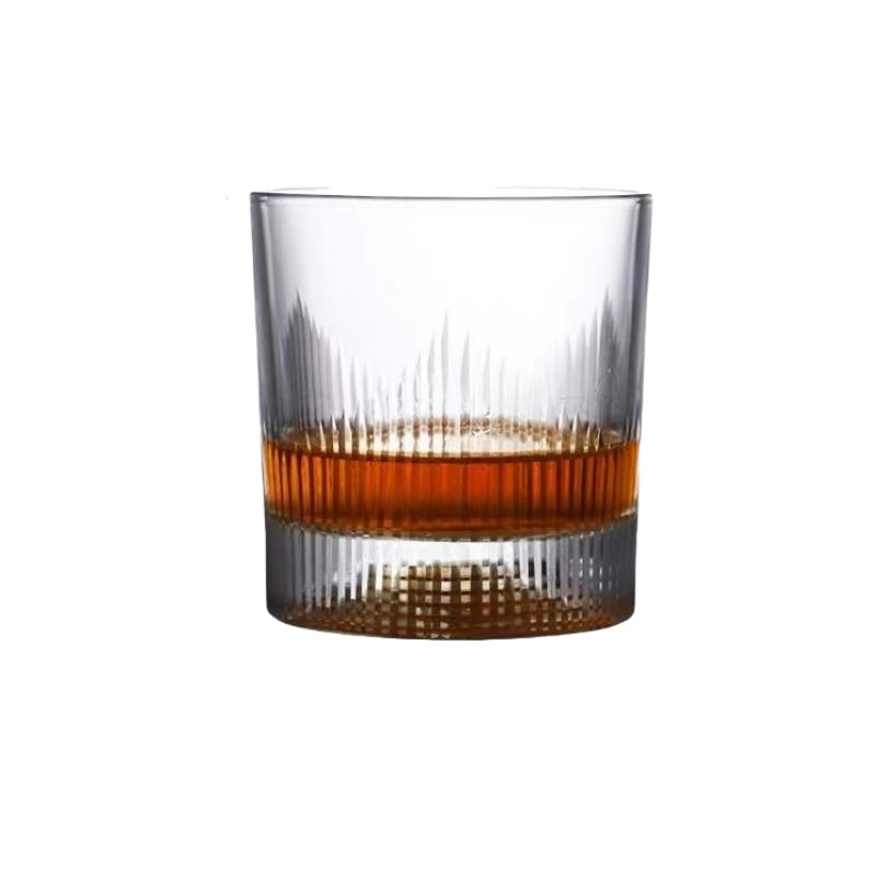 Vintage Thick Bottom Crystal Glass Whiskey Glass