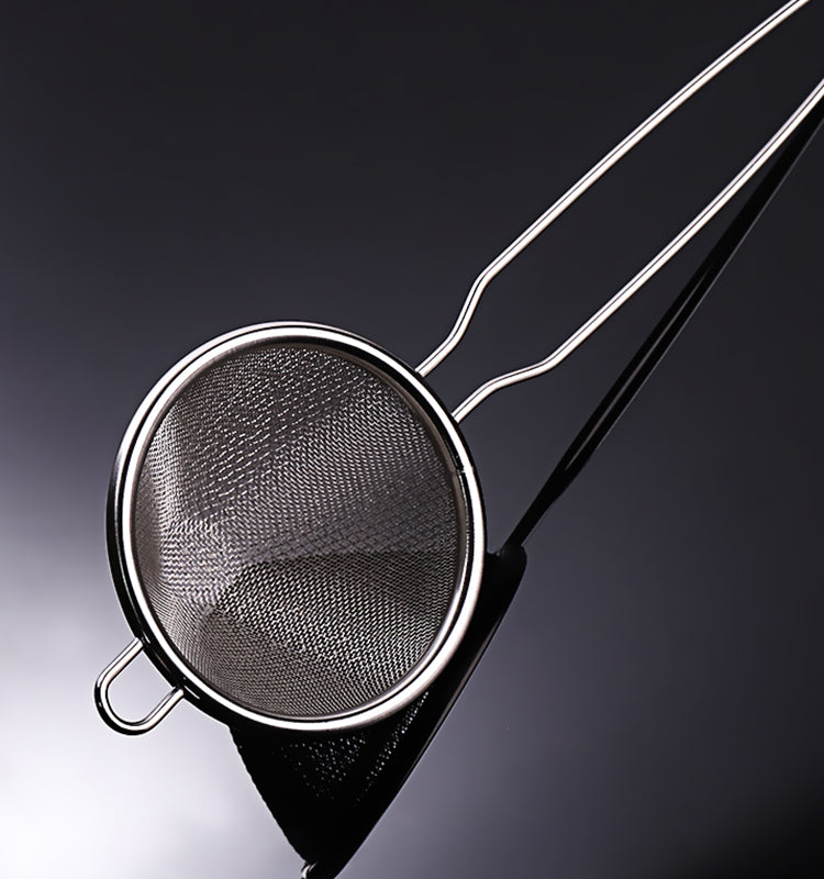 Fine Mesh Stainless Steel Strainer - Cocktail Strainer with Handle - For Bars & Kitchens